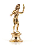 Bronzestatuette Jupiter Zeus, höchster römischer Gott und Herrscher des Olymp, Lararium Replik 12cm