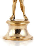 Bronzestatuette Jupiter Zeus, höchster römischer Gott und Herrscher des Olymp, Lararium Replik 12cm