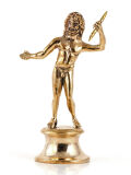Estatua de Júpiter - Zeus, bronce real, 12cm, la...