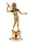 Bronzestatuette Jupiter Zeus, höchster römischer Gott und Herrscher des Olymp, Lararium Replik 12cm