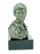 Nero Roman emperor bust bronze color