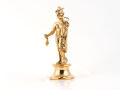 Bronzestatuette Merkur Hermes, römischer Götterbote und Schutzgott der Händler, Lararium Replik 13cm