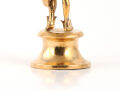 Bronzestatuette Merkur Hermes, römischer Götterbote und Schutzgott der Händler, Lararium Replik 13cm