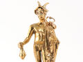 Statue Merkur - Hermes, echte Bronze, 13cm, römisch griechische Gottheit der Händler und Götterbote