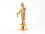 Bronzestatuette Merkur Hermes, römischer Götterbote und Schutzgott der Händler, Lararium Replik 13cm
