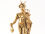 Estatua Mercurio - Hermes, bronce auténtico, 13cm, deidad griega romana de los comerciantes y mensajero de los dioses