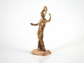 Bronzestatuette Minerva Athene, römische Göttin der Weisheit und Handwerkskunst, Lararium Replik 11cm