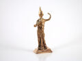 Bronzestatuette Minerva Athene, römische Göttin der Weisheit und Handwerkskunst, Lararium Replik 11cm