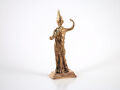 Estatua Minerva - Atenea, bronce real, 11cm, diosa griega romana de la sabiduría y artesana