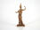 Bronzestatuette Minerva Athene, römische Göttin der Weisheit und Handwerkskunst, Lararium Replik 11cm