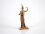 Bronzestatuette Minerva Athene, römische Göttin der Weisheit und Handwerkskunst, Lararium Replik 11cm