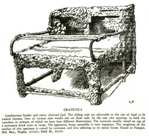 Craticula römisches Kochgestell aus Stahl für die Reenactment Küche