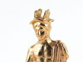 Estatua Mercurio - Hermes, bronce real, 10cm, deidad griega romana de los comerciantes y mensajeros de los dioses