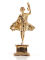 Statue Lar right, real bronze, 13cm, Roman god of protection for families and houses, places