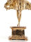 Statue Lar right, real bronze, 13cm, Roman god of protection for families and houses, places