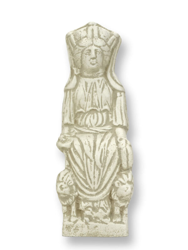 Statue Kybele - magna mater, bright patina, 17cm, large mother deity
