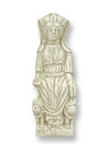 Statue Kybele - magna mater, bright patina, 17cm, large...
