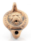 Oil lamp Zodiac Lion