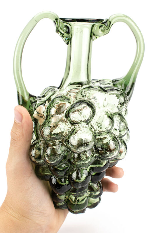 Botella de uva vasos romanos - réplica de vidrio antiguo