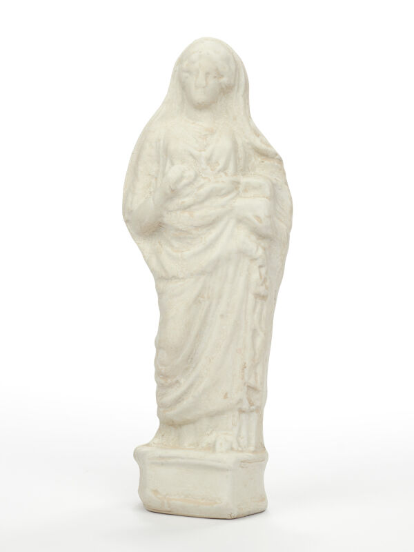 Estatua Juno - Hera, pátina clara, 21cm, patrona griega romana de la diosa del nacimiento, el matrimonio y el cuidado.
