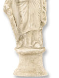 Statue Fortuna - Tyche, bright patina, 18cm, Roman Greek goddess of fortune and fate