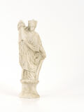 Statue Fortuna - Tyche, bright patina, 18cm, Roman Greek goddess of fortune and fate
