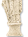 Statuette Fortuna Tyche, römische Göttin von Glück und Schicksal, Lararium Replik 18 cm