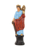 Statuette Fortuna Tyche, römische Göttin von Glück und Schicksal, Lararium Replik 18 cm