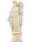 Estatua Fortuna - Tyche, pátina clara, 18cm, Diosa griega romana de la Fortuna y el Destino