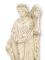 Statue Fortuna - Tyche, helle Patina, 18cm,  römisch griechische Glück und Schicksals Göttin
