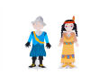 hoja de artesanía parejas famosas de la historia - muñecas de vestir plantillas de artesanía