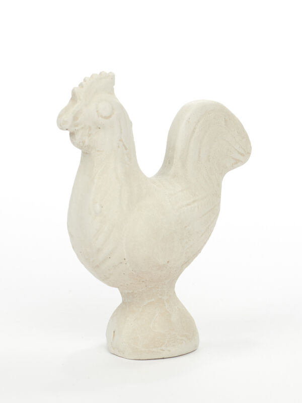 Statuette römischer Hahn aus NIDA, antike Skulptur Replik aus Frankfurt Heddernheim 9 cm