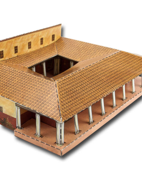 Casa romana en Augusta Raurica - Villa romana con modelo de hoja