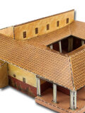 Roman house in Augusta Raurica - Roman villa with model...
