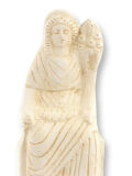 Statue Fortuna - Tyche, bright patina, 14cm, Roman Greek...