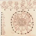 Calendrier mural en relief avec signes du zodiaque, décoration murale romaine antique