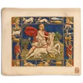 Relief Mithras cult image, bright patina, 15x12cm,...