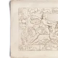 Relief Mithras Tauroctonia, römisch-persischer Mysteriengott der Stiertötung, Wandrelief Replik 15x12cm