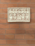 Relief Mondkalender mit Göttern, antike römische Wanddeko