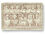 Calendario lunar en relieve con dioses, antigua decoración mural romana