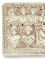 Relief Mondkalender mit Göttern, antike römische Wanddeko