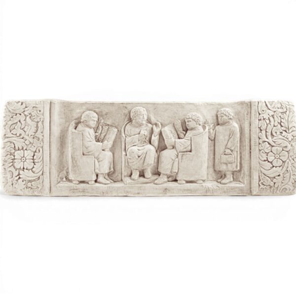 Relieve con escena escolar de Neumagen (Tréveris), decoración de pared romana antigua