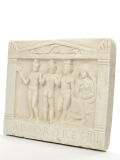 Relief Die drei Grazien, ad sorores, antike römische Wanddeko