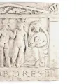Relief Die drei Grazien, ad sorores, antike römische Wanddeko