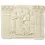 Relief hairdressing scene with Roman lady of the house, antique Roman wall decoration
