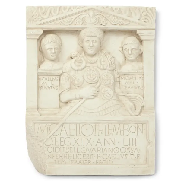 Relief Marcus Caelius Reliefstein des Centurio der LEG XVIII, antike römische Wanddeko