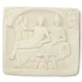 Imagen de culto de Mitra y Sol en relieve, pátina...