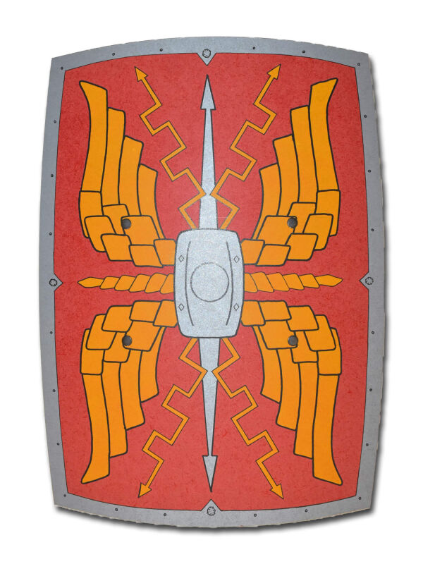 Escudo Escroto Aurelio, 50x40cm, escudo legionario romano