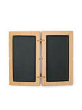 Wax tablet 12x7cm, diptych Felicitas, black double writing tablet, Tabula ceratae
