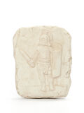 Gladiador en relieve de Aquileia, antigua...